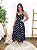 Vestido longo Poá - fundo preto - Imagem 1