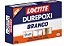 Durepoxi Massa Adesivo 50g Metal Vidro  Pedras Cor BRANCO - Imagem 1