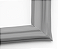 Gaxeta Borracha 120x49,5 Metalfrio Vb18 Vb25 Vn25 Wb18 Cinza - Imagem 5