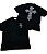 Camiseta Heavy Cruz collab Chaz CAOSART preta - Imagem 1