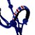 Cabresto Miçangas Com Cabo Cor Azul Royal - Boots Horse - Imagem 4