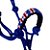 Cabresto Miçangas Com Cabo Cor Azul Royal - Boots Horse - Imagem 2