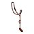 Cabresto Miçangas Com Cabo Cor Marrom - Boots Horse - Imagem 1