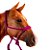 Cabresto Com Cabo Trançado de Paracord Rosa - Boots Horse - Imagem 1