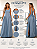 Vestido Longo Jeans Feminino em Liocel com Costas Trançadas e Fenda - Imagem 5
