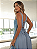 Vestido Longo Jeans Feminino em Liocel com Costas Trançadas e Fenda - Imagem 4
