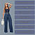 calça Jeans wide leg pantalona feminina premium cintura alta social alfaiataria elegante luxo - Imagem 10