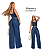 calça Jeans wide leg pantalona feminina premium cintura alta social alfaiataria elegante luxo - Imagem 7