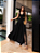 vestido longo feminino 100% liocel preto - Imagem 1