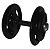 Dumbbell Pintado Pegada Emborrachada 16kg - Imagem 1