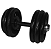 Dumbbell Pintado Pegada Emborrachada 32kg - Imagem 1