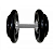 Dumbbell Emborrachado Pegada Alumínio 38kg - Imagem 1