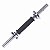 Barra Reta 40cm Emborrachada (2 porcas estrela) 25mm - Liveup - Imagem 1
