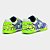 Chuteira Tênis Futsal Joma Top Flex Pito Adulto - Azul+Verde Limão - Imagem 7