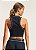Blusa Cropped Colcci Feminina com Detalhes - Preto ou Azul Marinho - Imagem 2