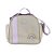 Bolsa Frasqueira 102 - Linho Bege/Lilás Arco-Íris - Imagem 1