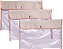 Kit 3 Saquinhos Maternidade 098 – Flores Bege - Imagem 1