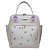 Mochila Pequena 800- Borboleta Branco Lilás - Imagem 1