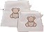 Kit Nécessaires P/M -Urso Off Bege - Imagem 1