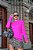 Blusa Feminina Tricot Modal - Fúcsia - Imagem 1