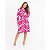Vestido Chemise Estampa Coração Rosa E Pink - Imagem 7