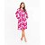 Vestido Chemise Estampa Coração Rosa E Pink - Imagem 3