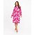 Vestido Chemise Estampa Coração Rosa E Pink - Imagem 5