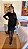 Vestido curto suede manga longa - Imagem 1