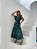 Vestido longo estampado marinho e verde - Imagem 4