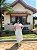 Conjunto blusa listra e saia midi branco - Imagem 5