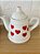 Bule Retro para Café em Porcelana Corações Vermelhos 450ml - Imagem 3