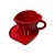 Xícara de Café e Pires em Formato de Coração Vermelho - Imagem 1