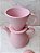 Conjunto Bule de Café 800ml e Coador em Cerâmica Rosa - Imagem 1