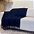 Manta Decorativa em Chenille-Azul Marinho-1,80x1,20. - Imagem 1