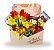 Cesta de chocolates com flores - Imagem 2