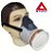 Máscara Semi Facial Airsan CA12973 Air Safety (CA 12973) - Imagem 1