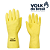 Luva Látex Verniz Silver Slim Amarela CA37277 Volk (CA 37277) - Imagem 1