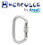 Mosquetão Oval HLM0400 Hércules Abertura 20 mm Trava Tipo Rosca com Resistência 24 kN - Imagem 1