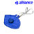 Respirador Descartável Dobrável PFF2 com Válvula Azul CA39236 Alliance (CA 39236) - Imagem 1