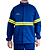 Camisa Eletricista NR10 Risco 2 CA45350/50038 - Azul Royal com Refletivo Verde (CA 45350/50038) - Imagem 1