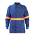 Camisa Eletricista NR10 Risco 2 CA45350/50038 - Azul Royal com Refletivo Laranja (CA 45350/50038) - Imagem 1