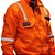 Macacão Laranja RF NR10 Padrão Petrobrás Eletricista Offshore Com Faixa Refletiva Risco 1 e 2 - Original EPI São Sebastião SP - Imagem 4