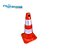 Cone de Sinalização Flexível 50 CM Laranja e Branco Plastcor - Imagem 1