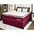 Conjunto Box Absoluto 138x23x188 Vermelho-branco - Hellen Estofados e Colchões - Imagem 1