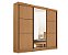 Roupeiro Casa Cristal Com 3 portas e 6 Gavetas - D'Doro - Imagem 4