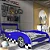 Cama Carro Rally - Azul - Gelius - Imagem 1