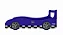 Cama Carro Rally - Azul - Gelius - Imagem 2