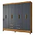 Guarda Roupa Casal Flórida 8 Portas e 4 Gavetas - Moval - Imagem 2