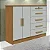 Cômoda New Athos 5 Gavetas com Sapateira D'Doro Cinamomo Off White - Imagem 1