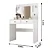 Penteadeira Camarim com Led 2 Gavetas Branco Ideal - Imagem 2